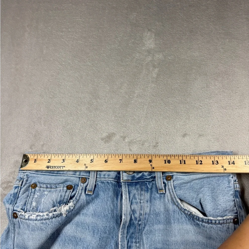 Agolde Jamie High Rise Tapered Intentionally Distressed 100% Cotton Jeans 27 - Picture 6 of 16
